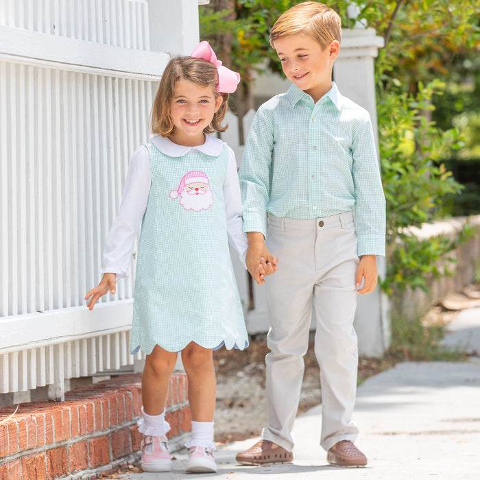 Boys Oxford - Green Check