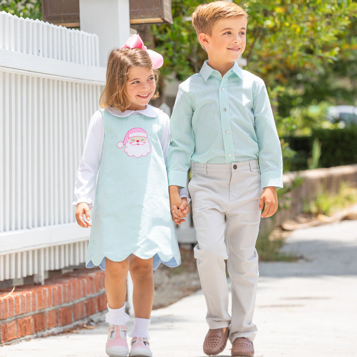Boys Oxford - Green Check