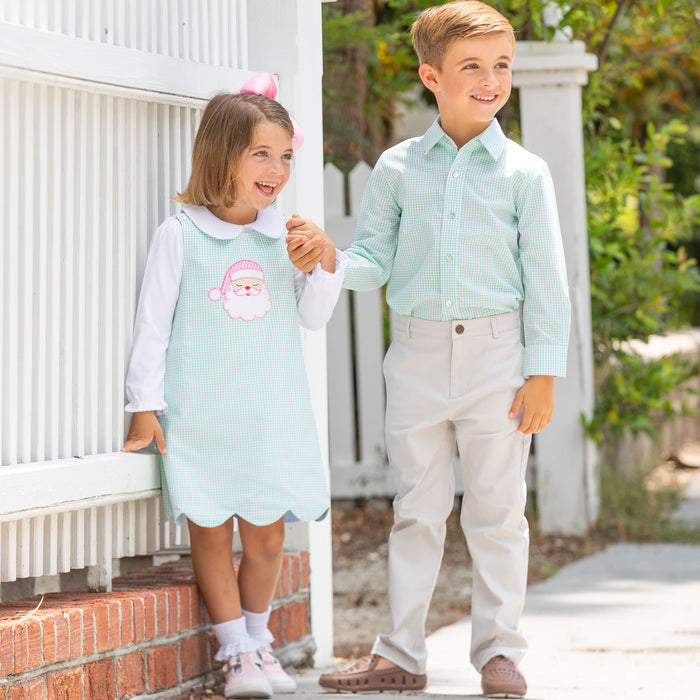 Boys Oxford - Green Check
