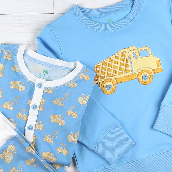 Boys Sweatshirt - Construction Trucks