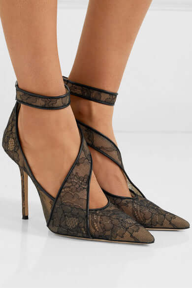 Breathable Lace High Heels for Elegant Evenings