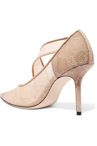 Breathable Lace High Heels for Elegant Evenings