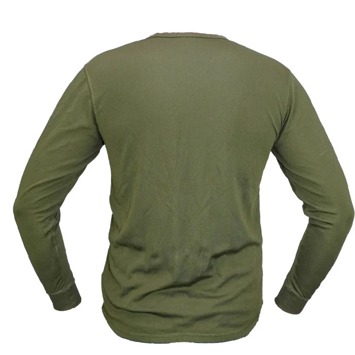 British Army Olive Thermal Flece Lined Undershirt - British Army Surplus - Base Layers