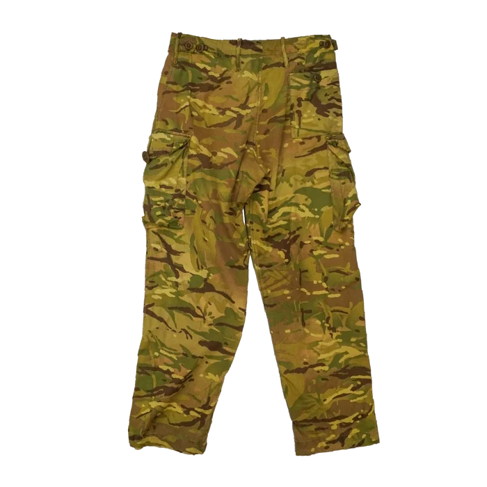 British MTP Yellow Dyed Barracks Trousers - 80cm, Medium - Film Production Used - Combat Trousers