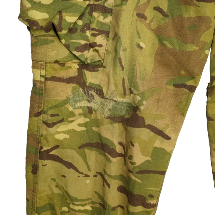 British MTP Yellow Dyed Barracks Trousers - 80cm, Medium - Film Production Used - Combat Trousers