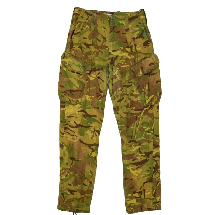 British MTP Yellow Dyed Combat Trousers - 80cm, Medium, Item 1 - Film Production Used - Combat Trousers