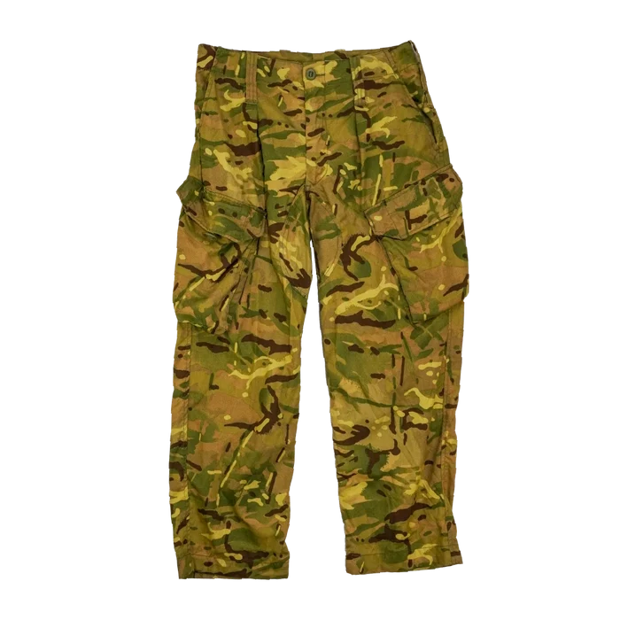 British MTP Yellow Dyed Combat Trousers - 80cm, Medium, Item 2 - Film Production Used - Combat Trousers