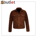 Black Adjustable Collar Casual Shirt Soft Leather Shirt
