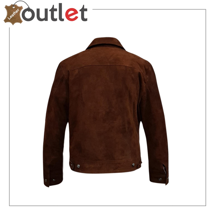 Black Adjustable Collar Casual Shirt Soft Leather Shirt