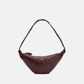 Medium Croissant Bag in Burgundy