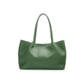 Cassidy Woven Slouchy Leather Bag – Green