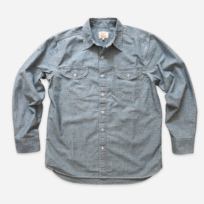 CHAMBRAY WORK SHIRT - RINSED INDIGO