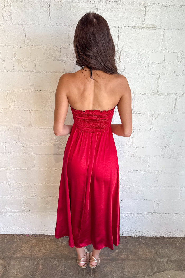 Cinnamon Twist Maxi Dress, Red Maxi Dress, Maxi Dress, Women's Dresses, Holiday Styles, Winter Styles, Formal Dresses, Adeline Boutique, Dallas Boutique