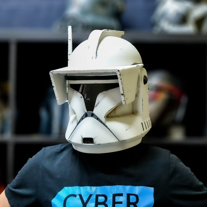Clone 1 with Peak - Obi-Wan Helmet from Star Wars / Cosplay Helmet / Clone Wars / Star Wars Helmet Cyber Craft