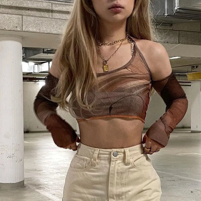 Off Shoulder Crop Top fashionnsio