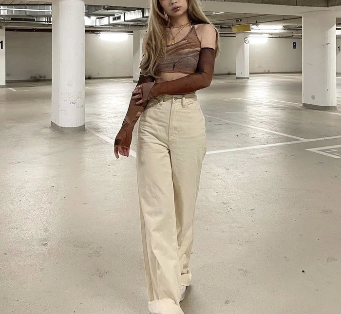 Off Shoulder Crop Top fashionnsio