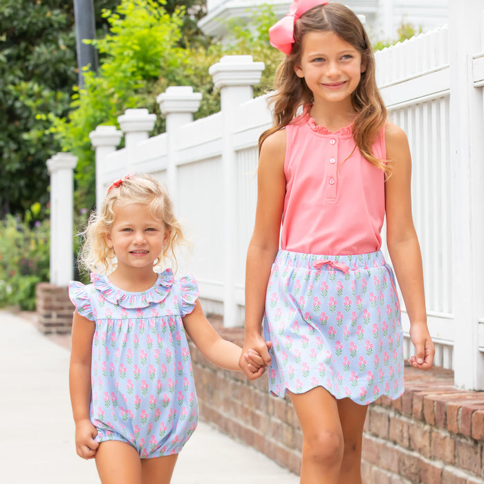 Coral Bouquet Skort