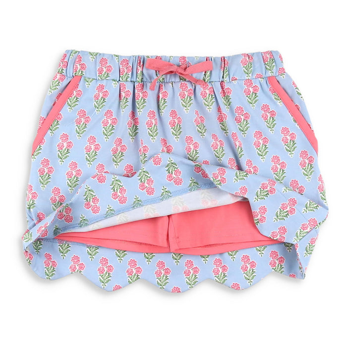 Coral Bouquet Skort