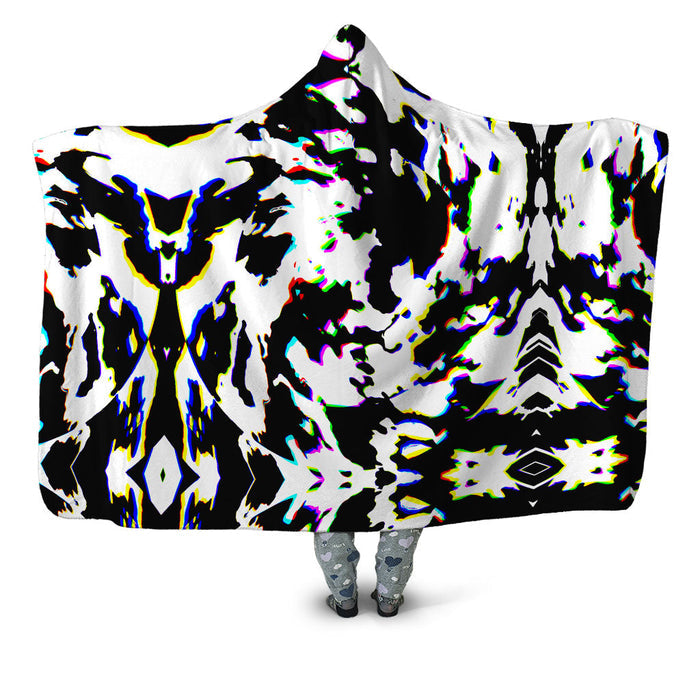 Cow Hide Print Rave Drip Hooded Blanket Big Tex Funkadelic Epic Hoodie