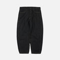 CURVED DENIM PANTS - BLACK