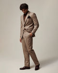 Daniels Flannel Virgin Wool Suit Oatmeal