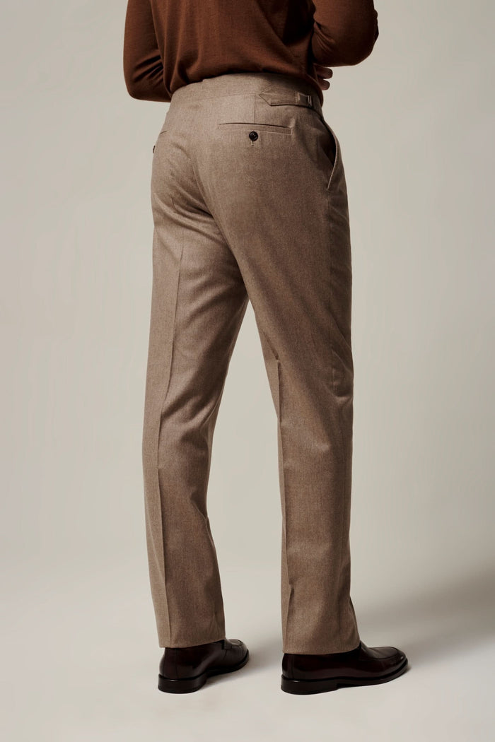Daniels Flannel Virgin Wool Suit Oatmeal