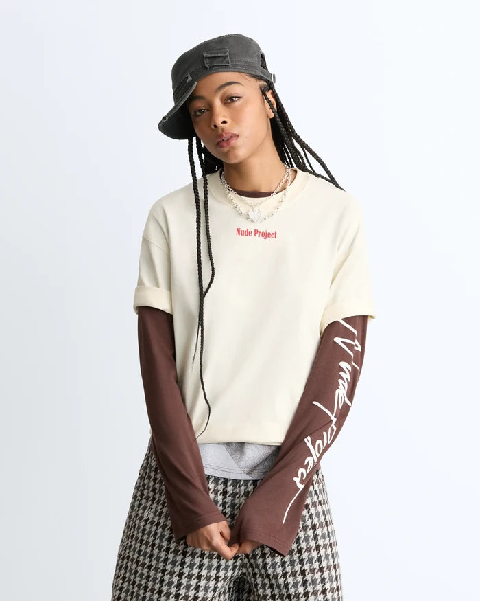 Daytona Tee Marshmallow