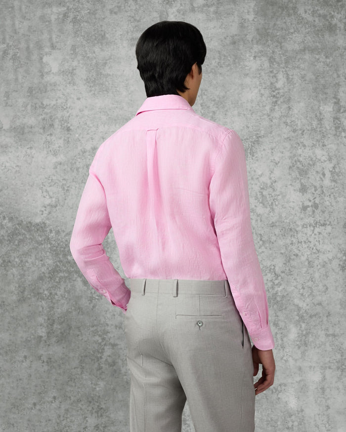 Dixon Linen Shirt Pink