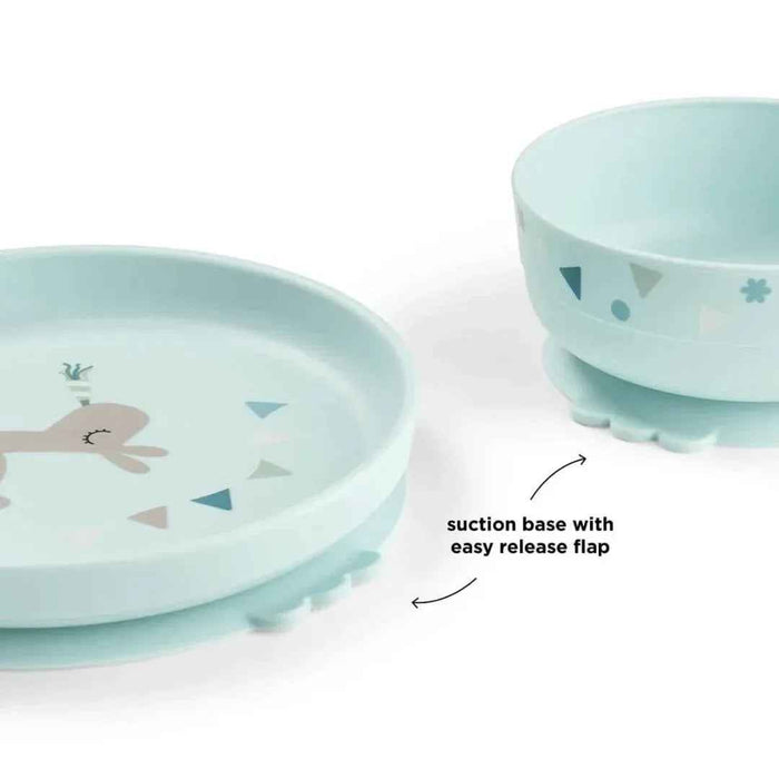 Done by Deer® Prvi jedilni set Foodie Celebration Blue Done by Deer