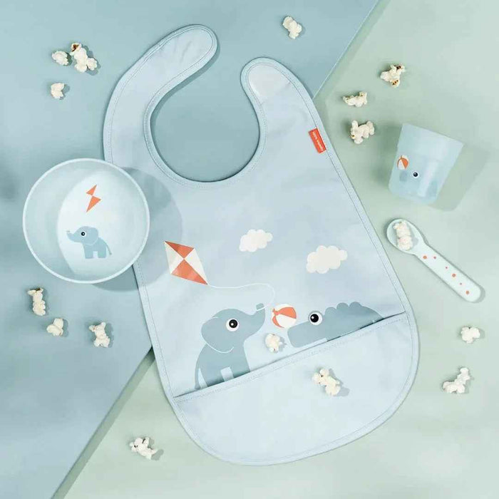 Done by Deer® Prvi jedilni set Foodie Playground Blue Done by Deer