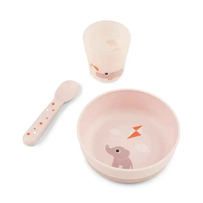 Done by Deer® Prvi jedilni set Foodie Playground Powder Done by Deer