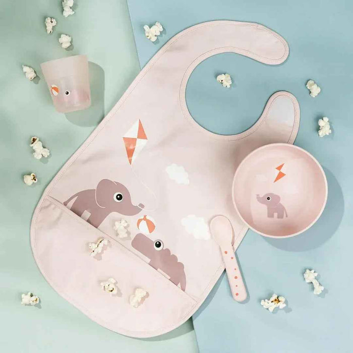 Done by Deer® Prvi jedilni set Foodie Playground Powder Done by Deer
