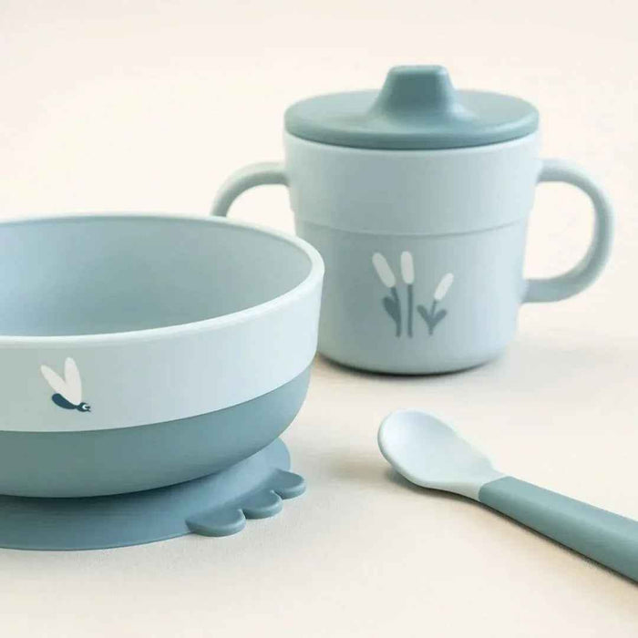 Done by Deer® Prvi jedilni set Foodie Elphee Blue Done by Deer
