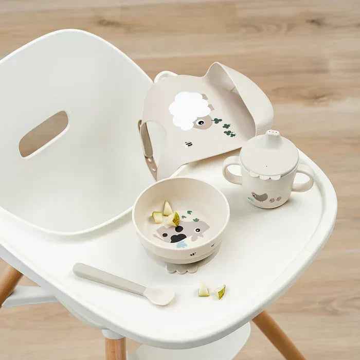 Done by Deer® Prvi jedilni set Foodie Tiny farm Sand Done by Deer