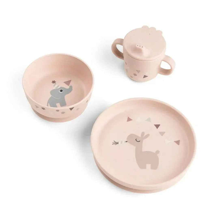 Done by Deer® Prvi jedilni set Foodie Celebration Powder Done by Deer