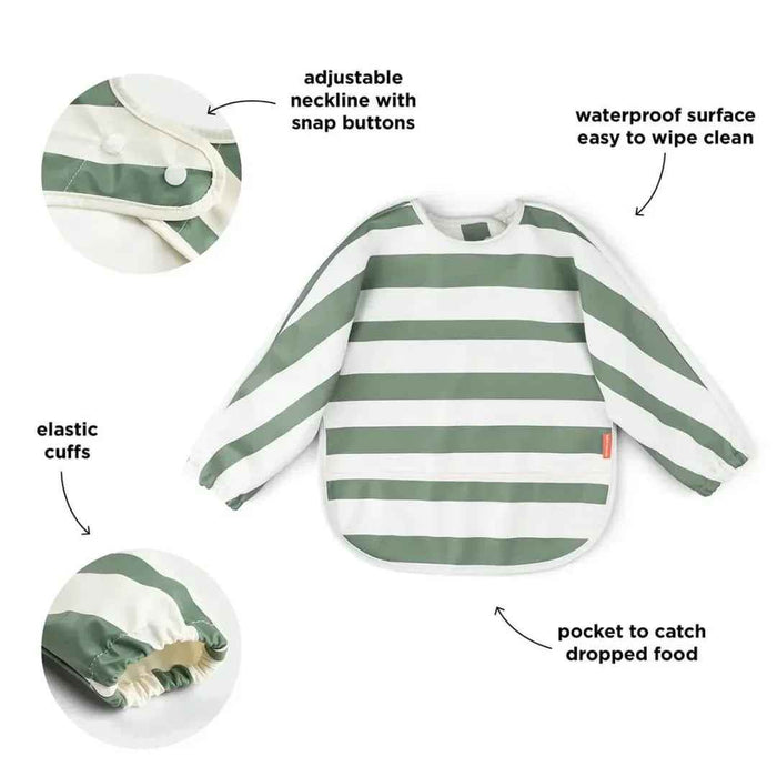 Done by Deer® Slinček z rokavi Stripes Green Done by Deer
