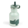 Done by Deer® Kovinska steklenička s slamico Croco Green 350 ml Done by Deer