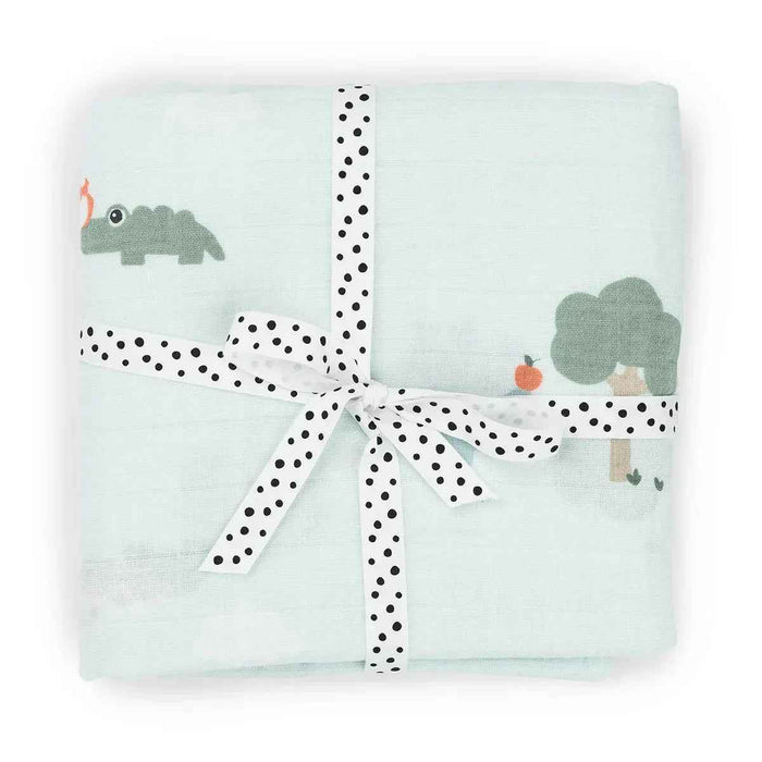 Done by Deer® Povijalna plenička Playground Blue 120x120 Done by Deer