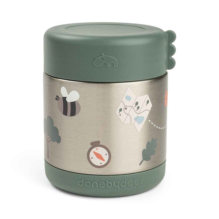 Done by Deer® Termo posodica za hrano 300ml Tiny trails Green Done by Deer