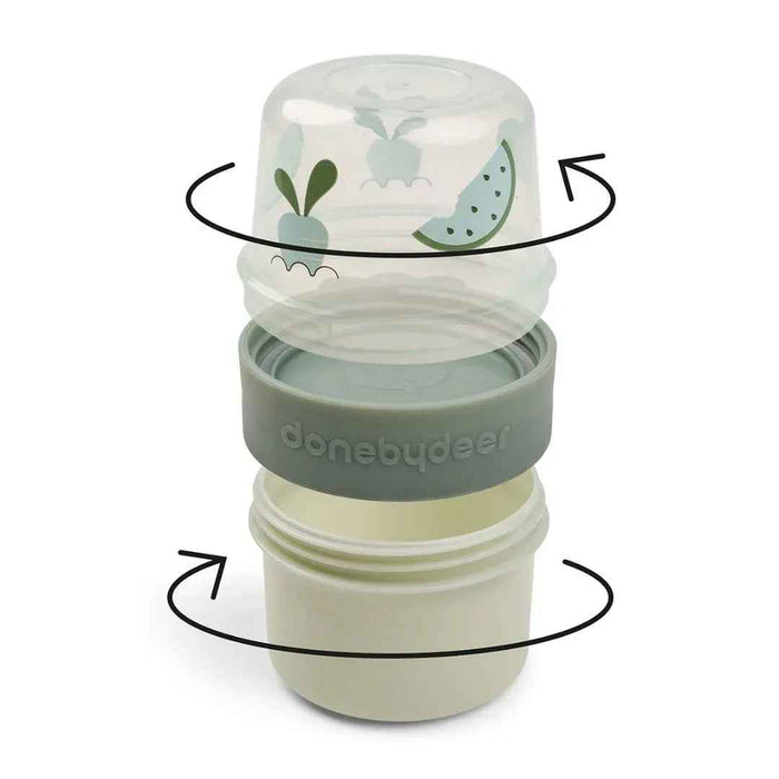 Done by Deer® To go posodica za prigrizke S Birdee Green Done by Deer