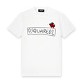 DSQUARED2 - Logo Supercrew T-Shirt in White - Nigel Clare