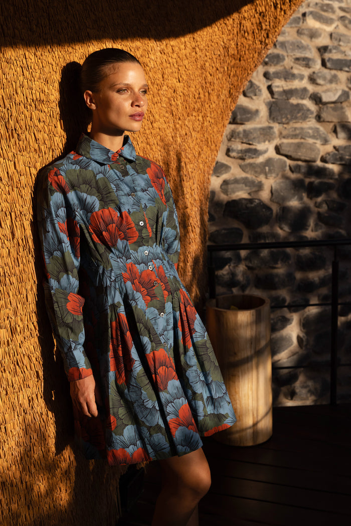 Elizabeth Dress- Madrid Blue