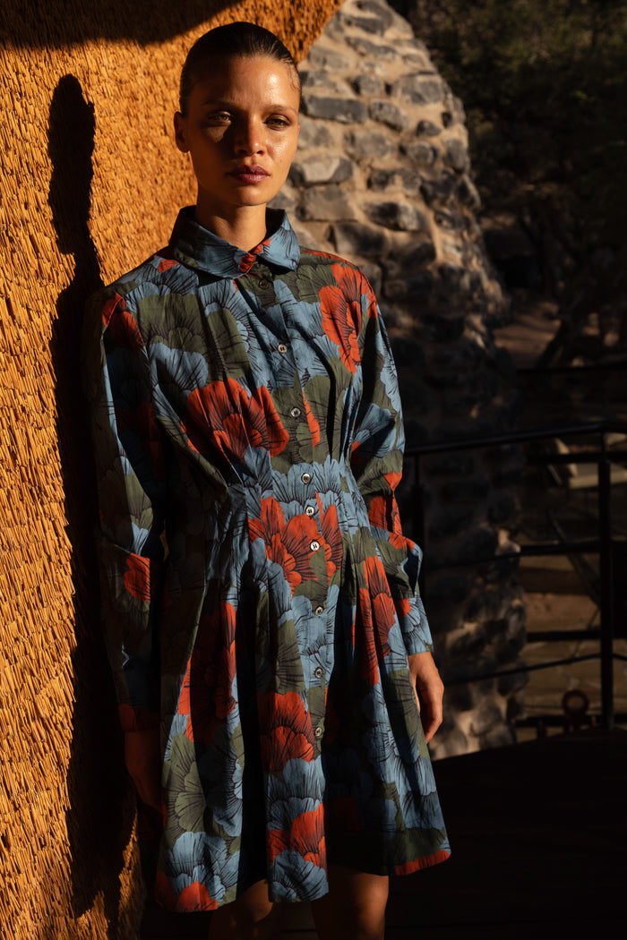 Elizabeth Dress- Madrid Blue