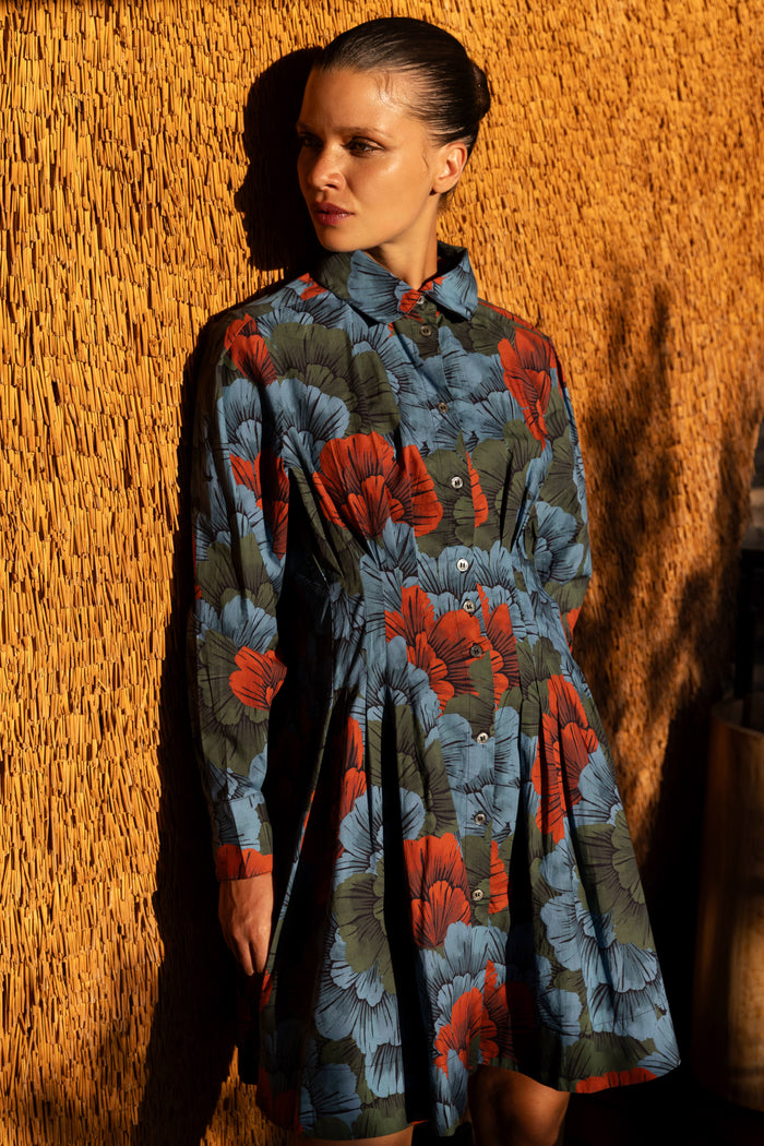 Elizabeth Dress- Madrid Blue
