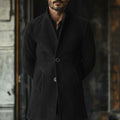 Emperor Long Coat Nappa Suede