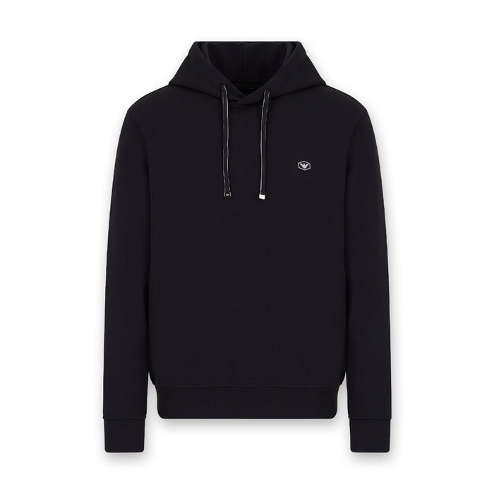 Emporio Armani - Logo Patch Hoodie in Navy - Nigel Clare