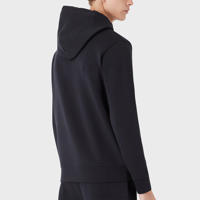 Emporio Armani - Logo Patch Hoodie in Navy - Nigel Clare