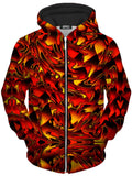 Fire Chromatic Melt Unisex Zip-Up Hoodie Big Tex Funkadelic Epic Hoodie