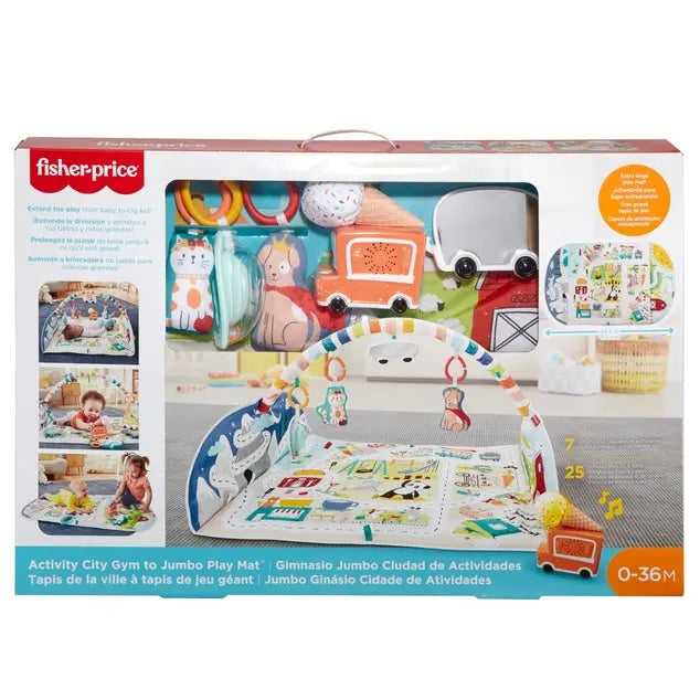 Fisher-Price - Activity City Gym to Jumbo Play Mat - Kids On Wheelz