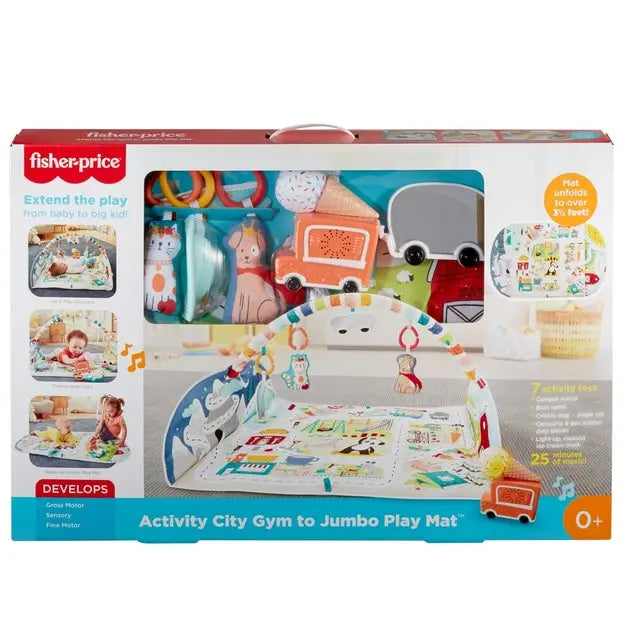 Fisher-Price - Activity City Gym to Jumbo Play Mat - Kids On Wheelz
